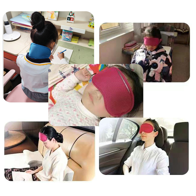 조절 가능하고 통증이 없는 헤드 스트랩 메모리 폼 아이 마스크